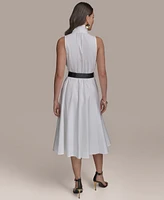 Donna Karan New York Women's Belted Cotton Shirtdress