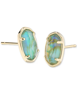 Kendra Scott Drusy Stone Oval-Shape Button Earrings