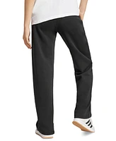adidas Women's Essentials Feel Cozy Mid-Rise Open-Hem Pants