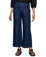 Sanctuary Women's League High-Rise Crop Wide-Leg Jeans