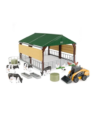 1/32 Case Skidsteer, Livestock and Shed Set