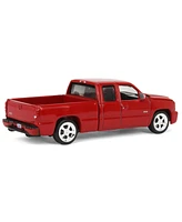 2006 Chevy Silverado Ss Extended Cab Truck Red 1/64 Diecast Model Car by Autoworld AWSP163-b