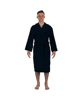Alpine Swiss Men's Dane Hooded Bathrobe Cotton Terry Cloth Luxury Hotel Spa Robe