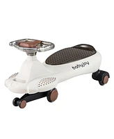 Wiggle Car with Hauling Rope Ride on Toy with Under-Seat Storage
