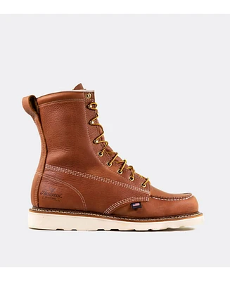 Thorogood Men's American Heritage 8" Tobacco Moc Toe Work Boots for Men