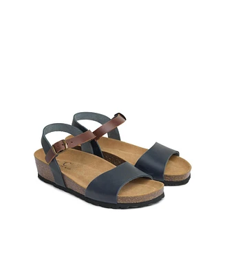Low Wedge Ankle Strap Sandal
