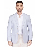 Gino Vitale Men's Slim Fit Linen-Blend Blazer