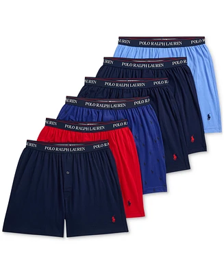 Polo Ralph Lauren Men's 6-Pk. Classic-Fit Cotton Knit Boxer Briefs