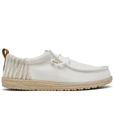 Hey Dude Men's Wally Funk Woven Jacquard Slip-On Casual Moccasin Sneakers from Finish Line