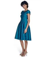 Jessica Howard Petite Short-Sleeve Fit & Flare Dress