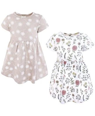 Hudson Baby Toddler Girls Cotton Dresses, Dandelion Wish