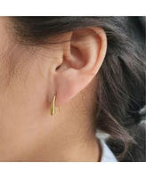 Adornia Fine 14k Gold Vermeil .925 Sterling Silver Teardrop Wire Earrings