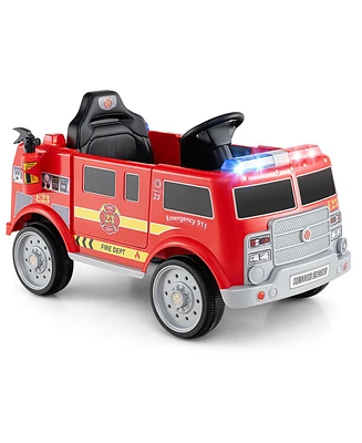 Kids Ride on Fire Truck with Remote Control and Extinguisher