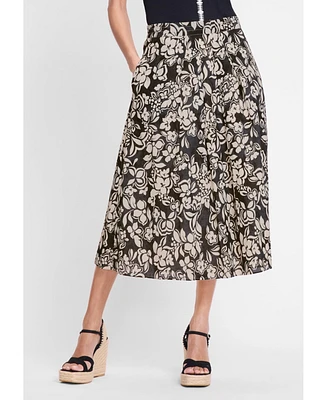 Olsen Women's Floral Midi Skirt