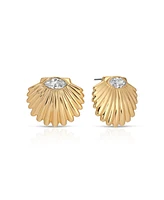 Ettika Santorini Shell Stud Earrings