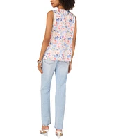 Vince Camuto Women's Floral-Print Ruffled Sleeveless Top