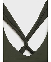 Mango Women's Crossover Back Swimsuit