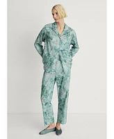 Mango Women's Tropical Print Pajama Pants