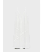 Mango Women's Cotton Spaghetti Strap Nightgown