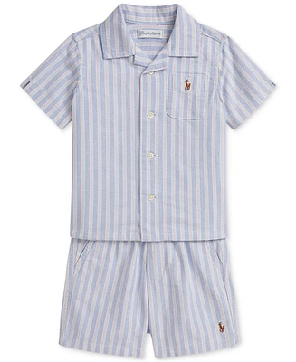 Polo Ralph Lauren Baby Boys Cotton Oxford Short Set