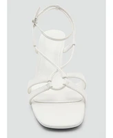 Mango Women's Combined-Strap Heeled Sandals