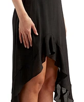 Bcx Juniors' Asymmetrical-Hem Gauzy Skirt