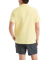 Jaws x Nautica Men's Classic-Fit Jaspe Dobby Button-Down Shirt