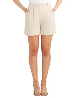 Bcx Juniors' Pleated Suiting Shorts