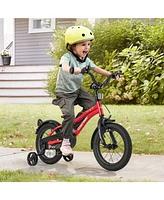 Bicycle for Kids with Adjustable Seat Bell and Reflectors for Visibility