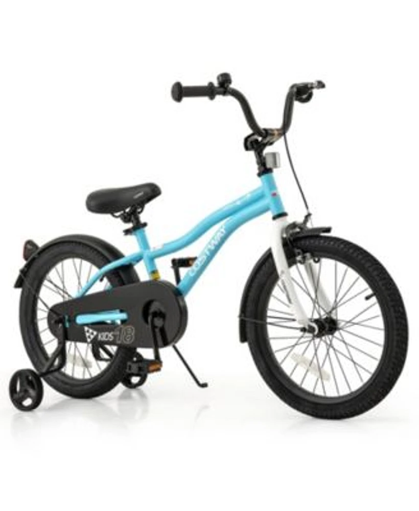Kids Bike with Training Wheels for Older Children Adjustable Seat Handlebar
