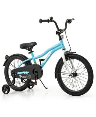 Kids Bike with Training Wheels for Older Children Adjustable Seat Handlebar