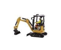 Cat Caterpillar 301.7 Cr Next Generation Mini Hydraulic Excavator with Work Tools and Operator High Line Series 1/50 Model by Diecast Masters