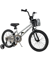 Kids Bike with Adjustable Seat and Transparent Chain Cover