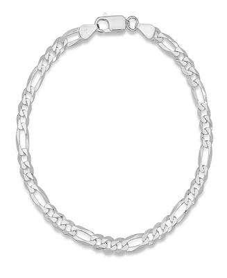 Steeltime Men's Sterling Silver Figaro Link Chain Bracelet