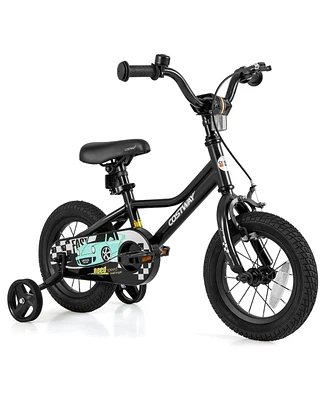 Kids Bike with Adjustable Seat and Low-Step Frame for Easy Mounting