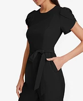 Calvin Klein Women's Short-Sleeve Tapered Jumpsuit