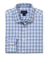 Scott Barber Men's Newport Poplin Plaid, Blue