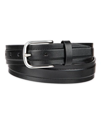 Club Room Men's Cut Edge Trapunto Stitched Casual Belt