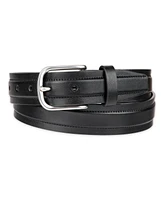 Club Room Men's Cut Edge Trapunto Stitched Casual Belt