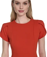 Calvin Klein Tulip-Sleeve Sheath Dress