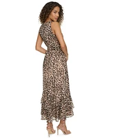 Calvin Klein Women's Halter Chiffon A-Line Dress