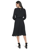 Calvin Klein Women's Long-Sleeve Midi Dress