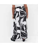 City Chic Plus Peta Print Pant
