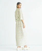 Reistor Women's Silky Kaftan Dress