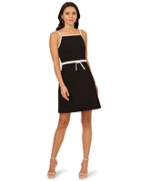 Adrianna Papell Women's Sleeveless Crepe A-Line Dress