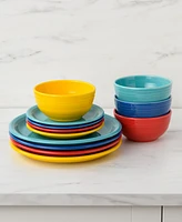 Fiesta Vibrant Bistro Coupe Dinner Plates, Set of 4