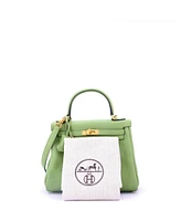 Pre-Owned Hermes Kelly 25 Handbag Swift with Gold Hardware