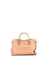 Pre-Owned Balenciaga Small City Classic Metallic Edge Bag Leather