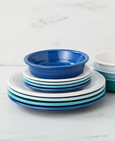 Fiesta Coastal Blues Classic Rim 6-7/8" Cereal Bowls, Set of 4