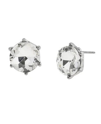 Steve Madden Punk Romance Stone Stud Earrings